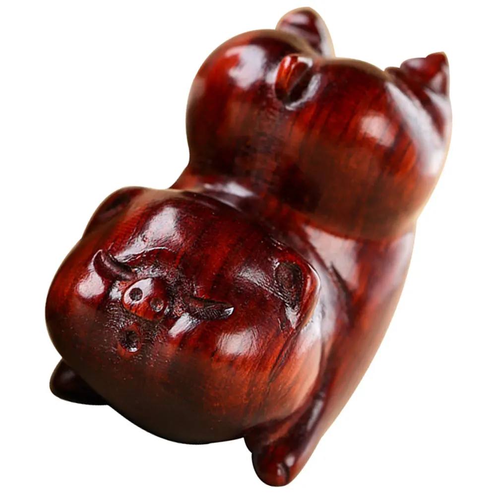 

Pig Pendant Hanging Decoration Wood Crafts Ornaments Wooden Charms Crafts Retro Ornament Vintage Accessories Jewelry Parts