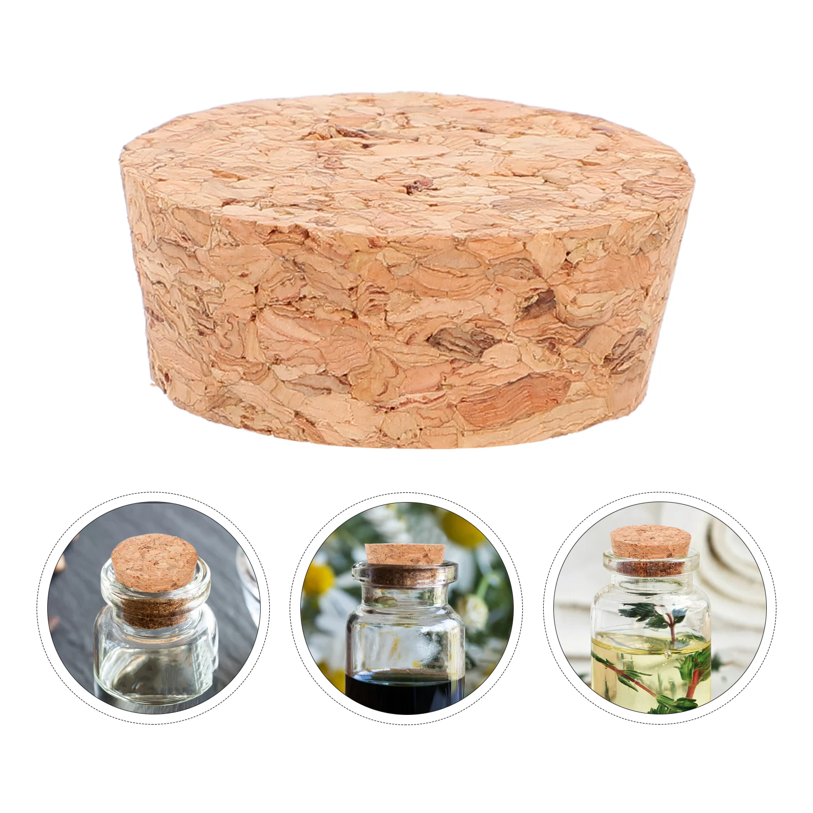 

20 Pcs Corks for Wine Bottles Tapered Beer Craft Glass Vial Diy Seal Stoppers Decoration