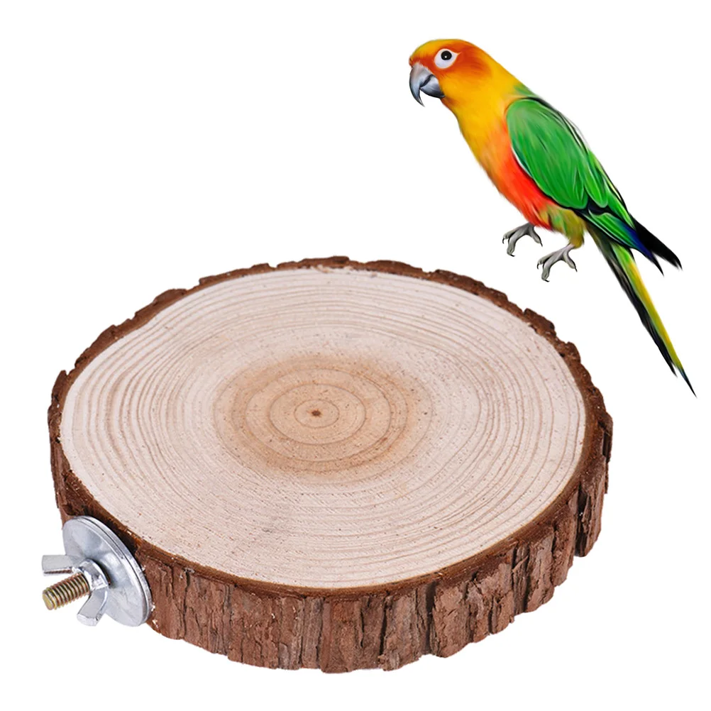 

6 -8CM Parrot Jumping Platform Parakeet Perch Bird Branch Cage Shelf