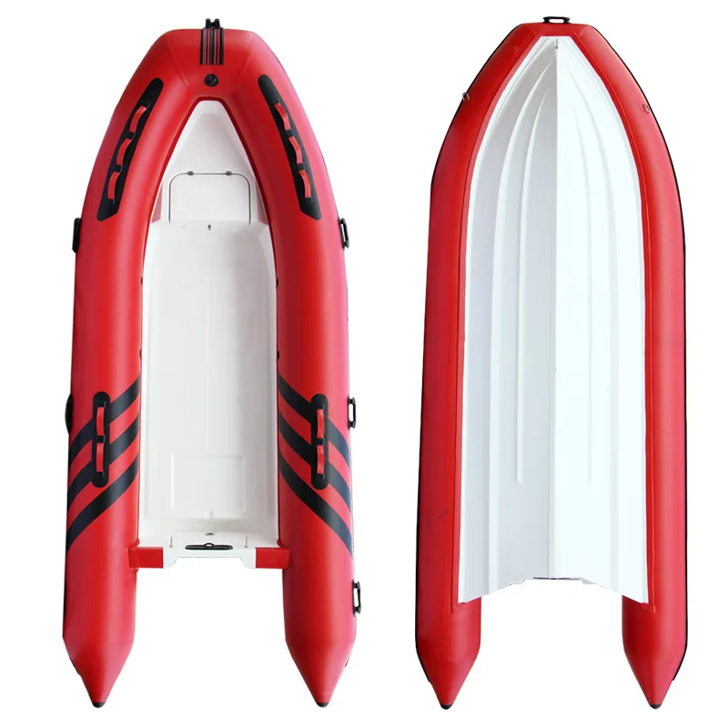 

Fiberglass bottom inflatable boat hard bottom boat inflatable speedboat rubber yacht fishing assault