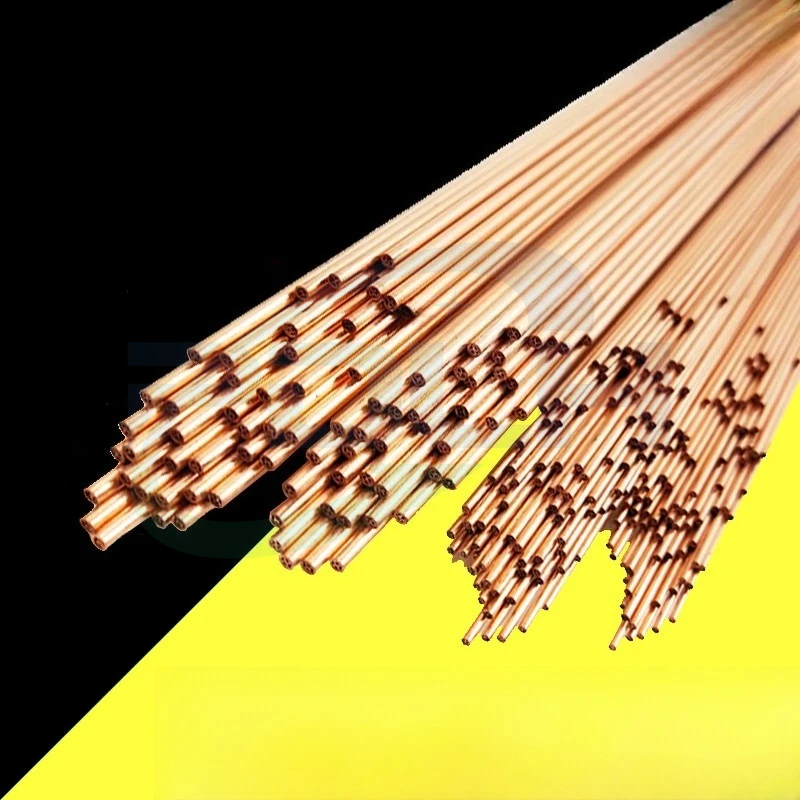 1PCS 3.1-8.0mm 500mm Red Copper Tube Electrode Multi Hole Copper Tube for EDM Drilling Machine Parts In Stock