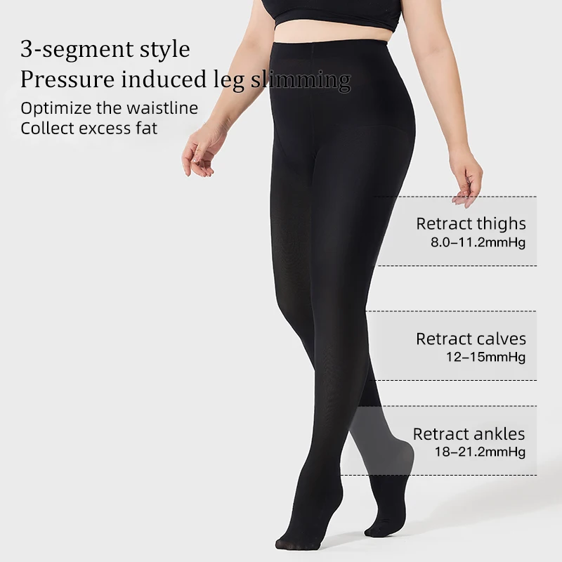 Kave Plus Size Control Top Velvet Tights for Women High Elastic Solid Color Autumn Winter Warm Pantyhose Wholesale