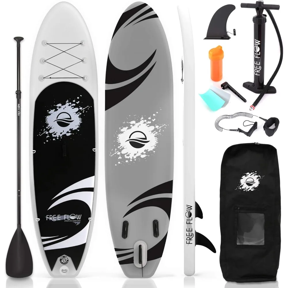 Stand up Paddle Board Inflatable - Non-Slip SUP Paddle Board Paddle, Pump, Leash, and Accessories