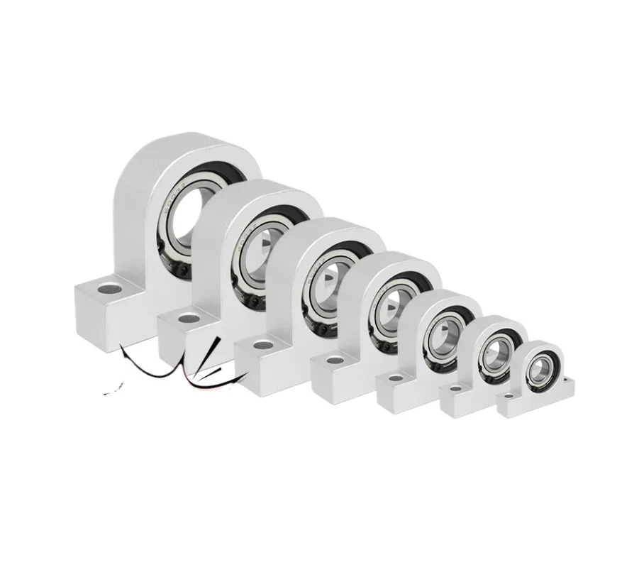 1PCS P-Type Vertical Bearing Housing Components Aluminum Alloy Support Fixed Seat Screw Rod Optical Axis Shaft