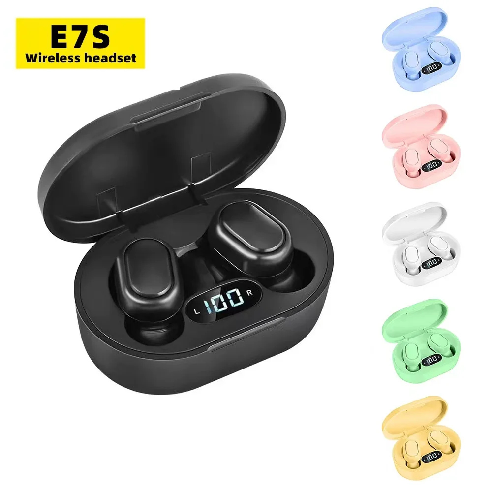 Tws e7s air fone bluetooth kopfhörer drahtlose kopfhörer für xiaomi geräusch unterdrückende ohrhörer mit drahtlosem mikrofon bluetooth headset