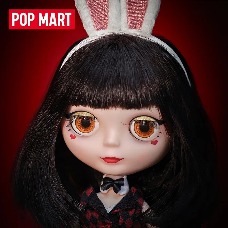 POP MART-Muñeca móvil Blythe Miss Rabbit BJD, conjunto de vestido, juguete de acción Kawaii, estatuilla de colección, modelo sorpresa, caja misteriosa