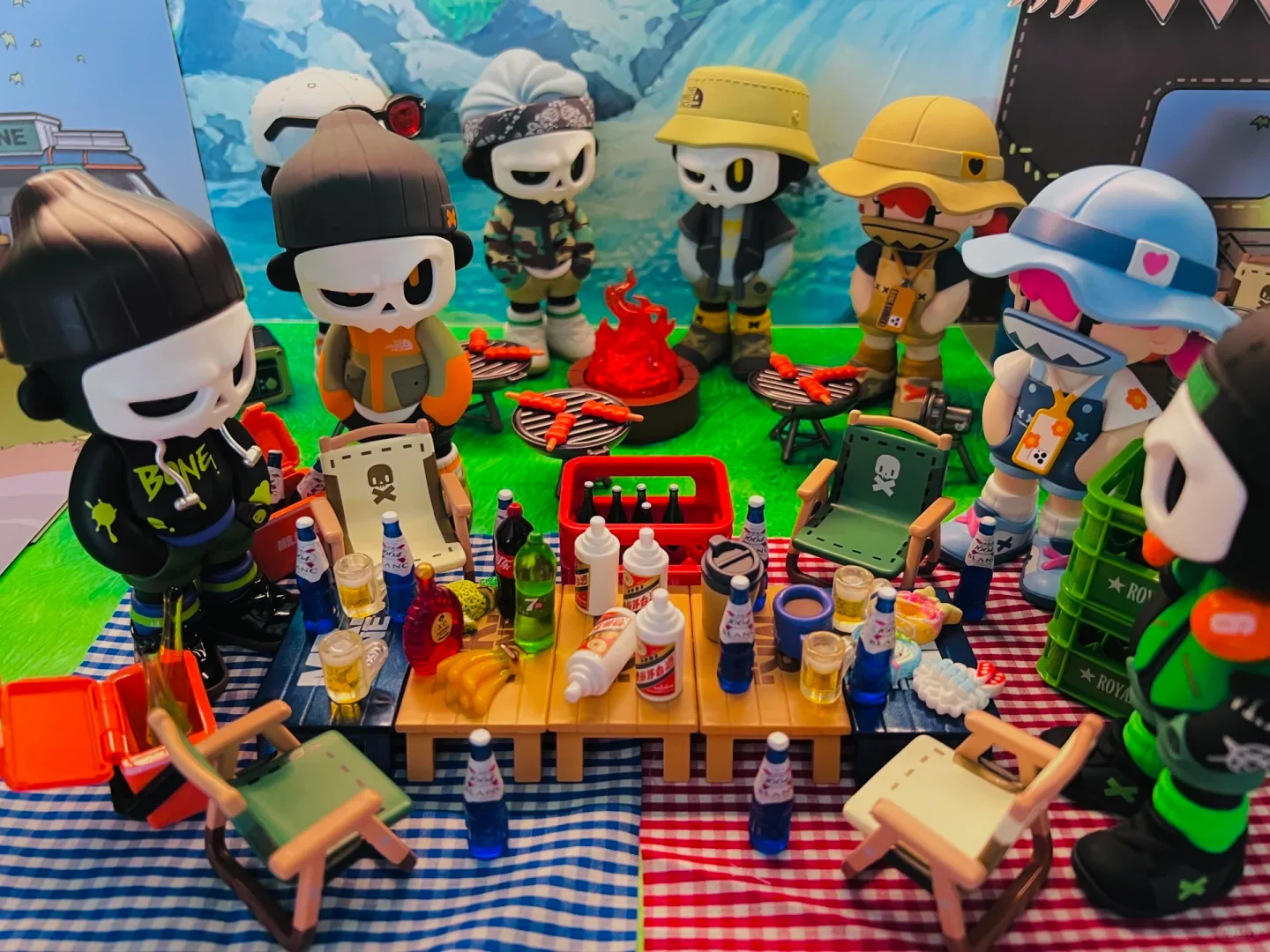 new-product-in-stock-mr-bone-fourth-generation-camping-mask-series-blind-box-toys-trendy-desktop-ornaments-figurines