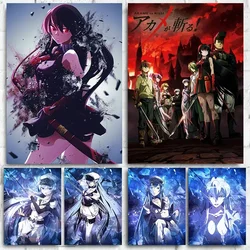 Japanese Anime Akame Ga Kill Akame Poster Anime Character Wall Decor Canvas Print Decoration for Game Room Home Wall Art Picture