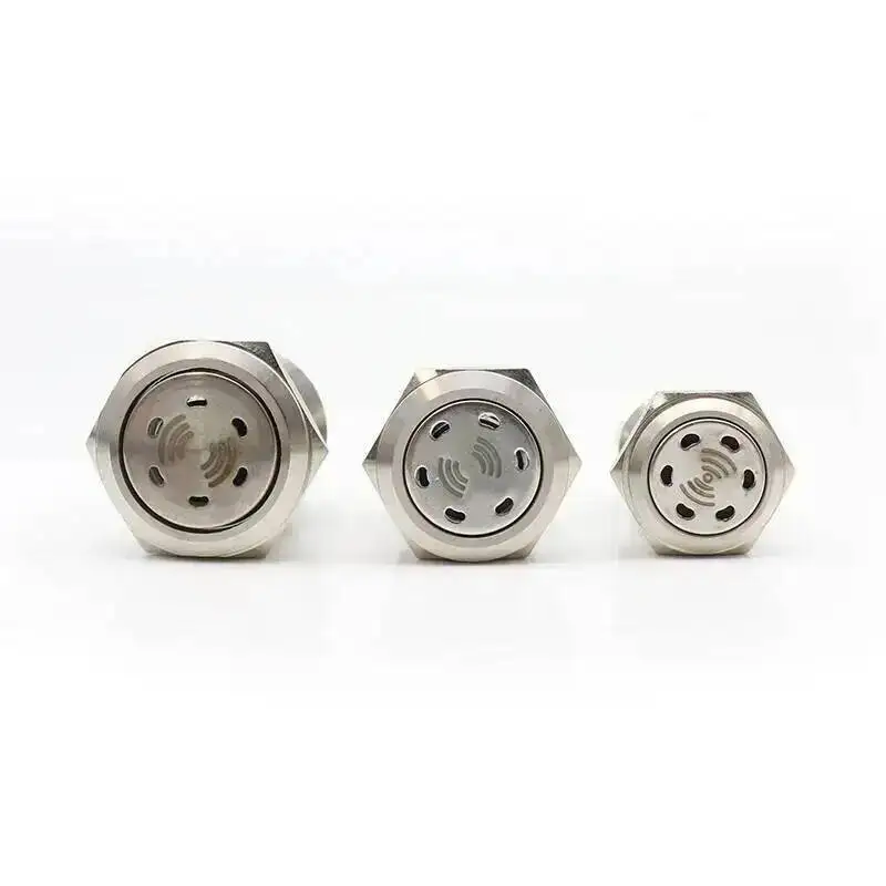 16mm 19mm 22mm Metal Buzzer Button High Decibel DB Stainless Steel Sound And Light Alarm Intermittent Flash 12-24V
