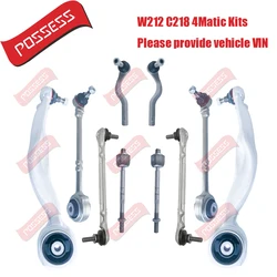 10 Pieces Front Axle Suspension Control Arm Ball Joint Stabilizer Link Tie Rod End Kits For Mercedes-Benz E-Class W212 S212 C218