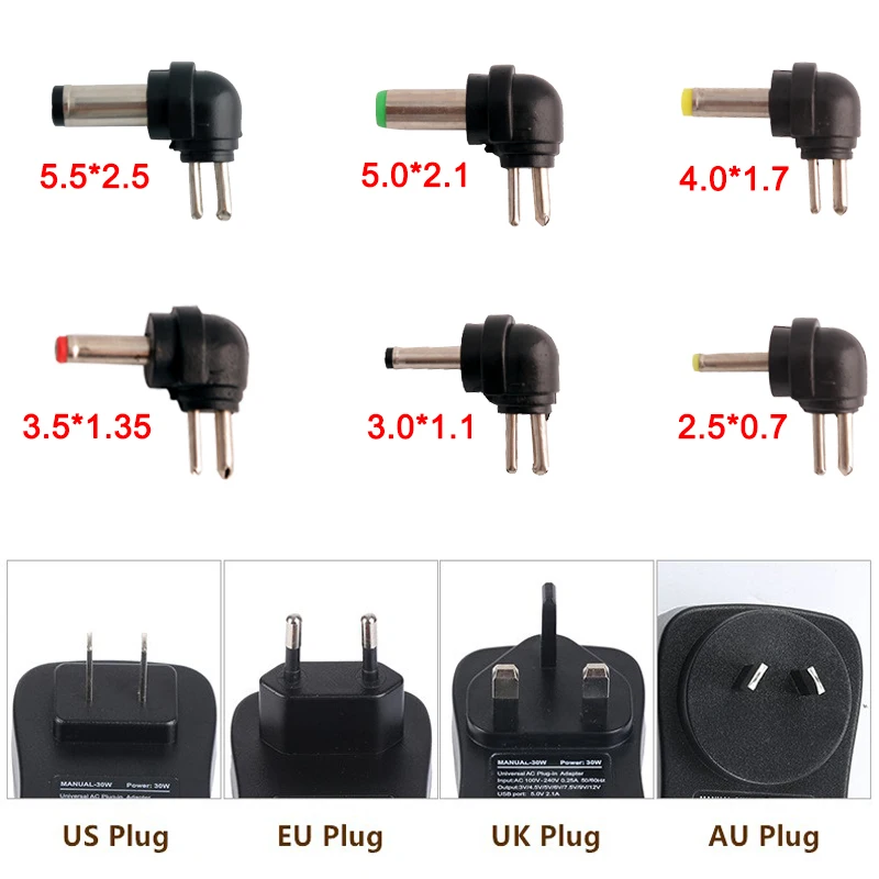 12V 2A 30W güç kaynağı adaptörü ayarlanabilir 3V 5V 6V 9V 12V USB evrensel AC DC güç kaynağı trafo 220V 12V ac DC SMPS