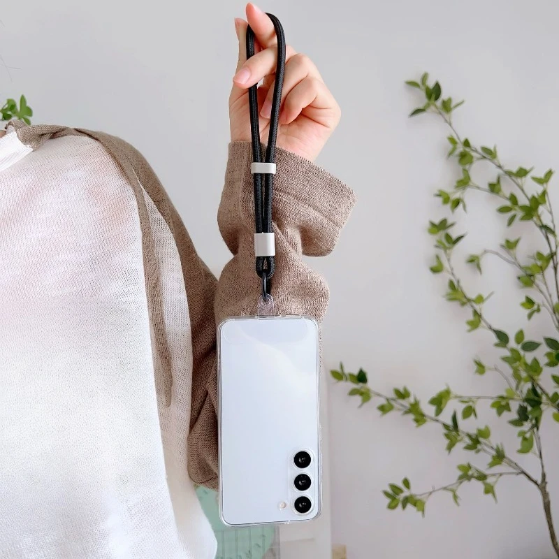 Adjustable Short Hand Wrist Strap for Mobile Phone Candy Color Simple Universal Lanyard Anti-Lost Strap Rope for Cell Phone