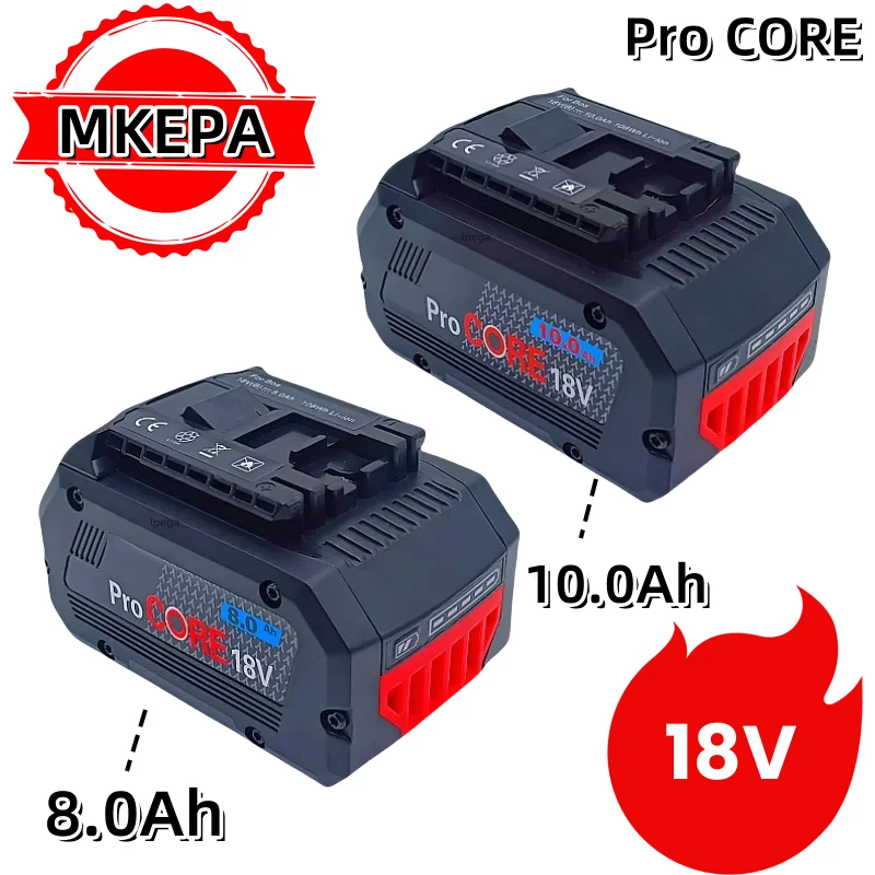 8.0Ah 10.0Ah ProCORE replacement battery, for Bosch 18V cordless tools lpega BAT609 BAT618 GBA18V 21700 high power 5C power cell