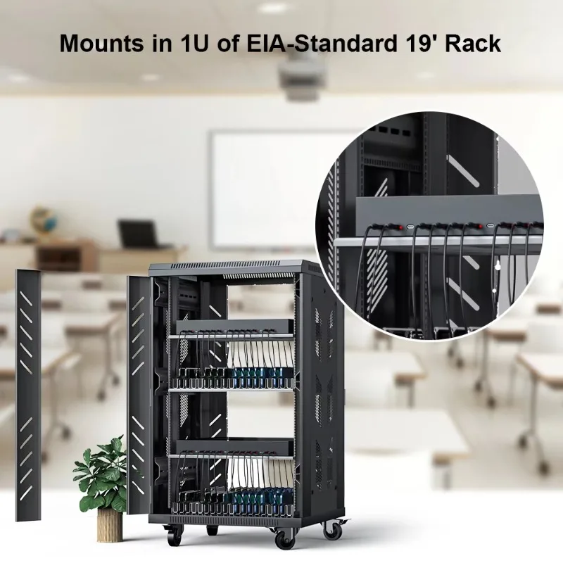 USB-C 16 منفذ 600 وات PD محطة شحن متعددة المنافذ تعمل بالطاقة الصناعية 30 وات لكل منفذ