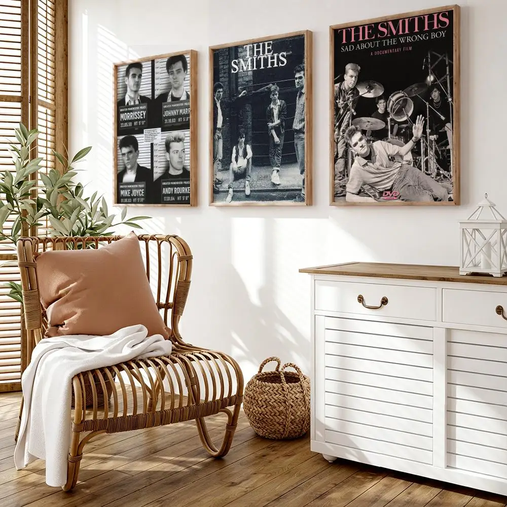 The S-SMITHS Band Poster Wall Stickers HD Painting Self Adhesive Art Decals for Bedroom Living Room Home Decor