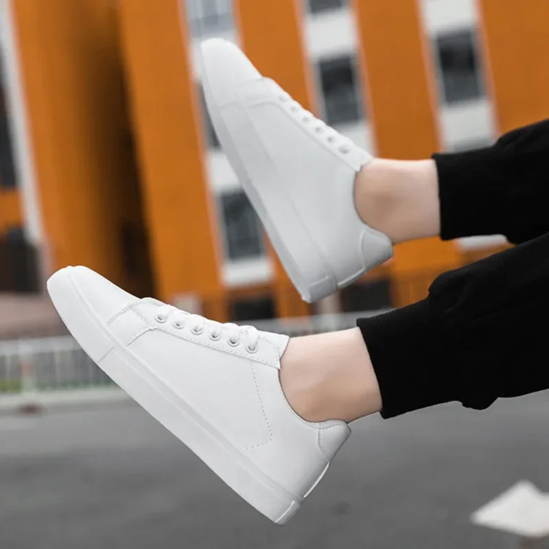 

Лидер продаж, белые мужские кроссовки, удобная тканевая мужская уличная повседневная обувь, легкая дышащая мужская прогулочная обувь