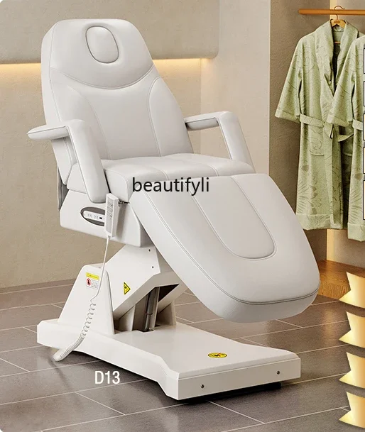 Electric Tattoo Bed Foot Control Lifting Beauty Bed Embroidery Eyebrow Tattoo Bed Eyelash Beauty