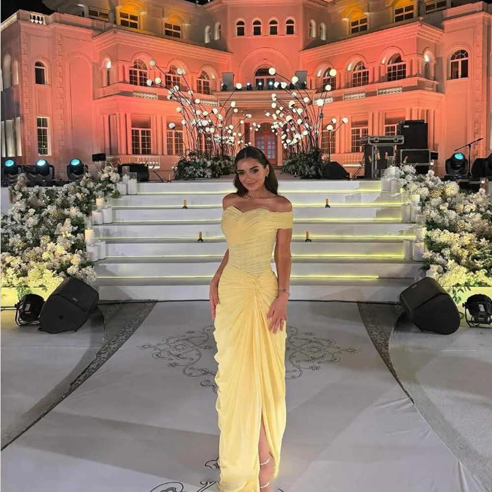 

Sweetheart collar Mermaid Women Evening Dresses Off Shoulder Sleeveless Prom Gowns Cocktail Party Vestidos De Noche Customized