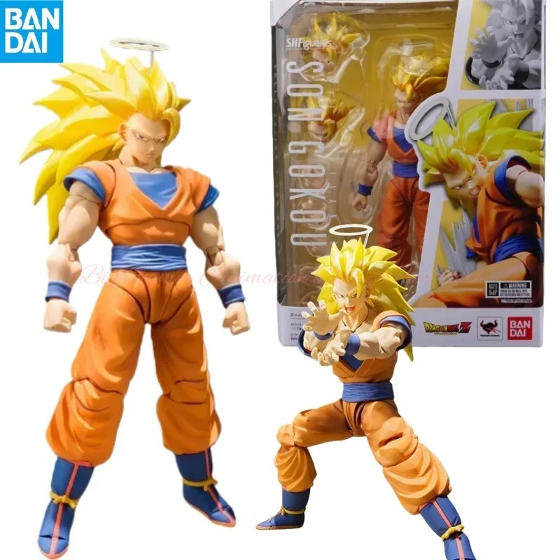 

【In-stock】Bandai SHF S.H.Figuarts Dragon Ball Super Saiyan 3 Son Goku Anime Character Action Figure Model Toy Gift