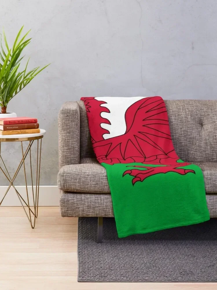 Wales National Flag - Welsh Fan Multiple Sticker Sheet Throw Blanket Single bed plaid Blankets