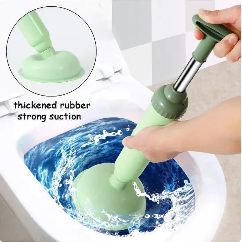 Silicone Toilet Pipe Plunger Vacuum Suction Cups Multifunction High Pressure Pump Anti Clogging Bathroom Kitchen Sink Unclog