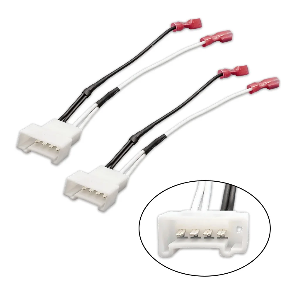 Car Front Dash Tweeter Speaker Harness for Toyota Tacoma for Subaru Forester Scion Xb IQ 4 Pin Audio Wire Plug Speaker Connector