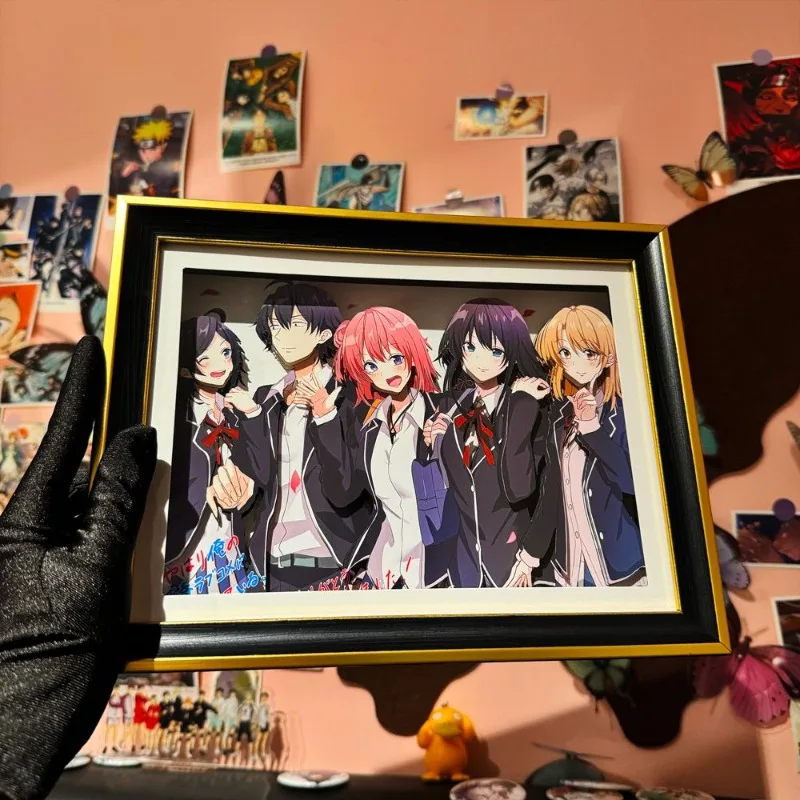 

My Teen Romantic Comedy SNAFU 3D Layered Paper Art Shadow Box, Anime Desktop Display & Collector's Gift - Hachiman Yukino
