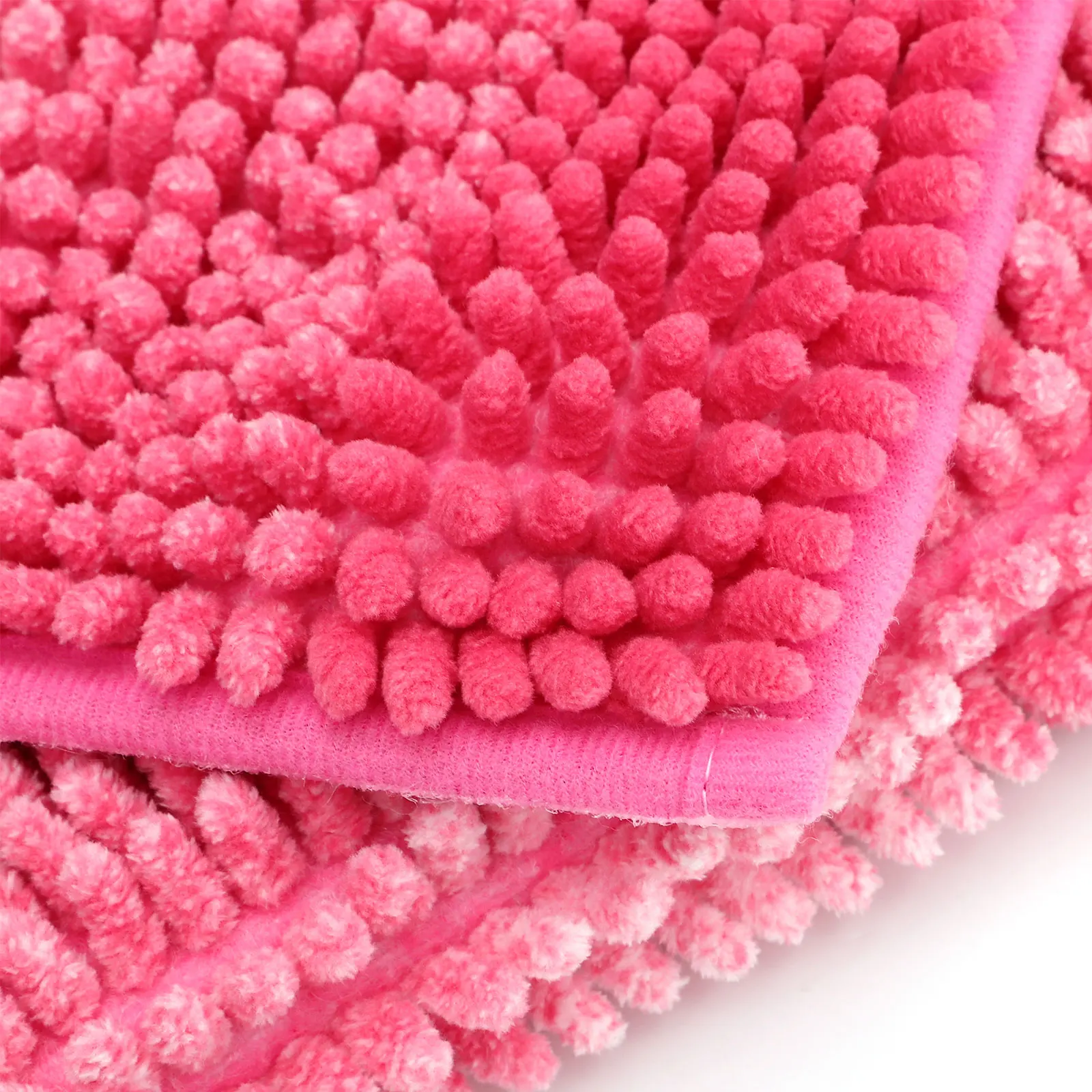 

Chenille Bathroom Rug Pink 40x60cm Non Slip Bath Mat Water Absorption Quick Dry Shower Mats Nonslip Floor Pad Home Supplies