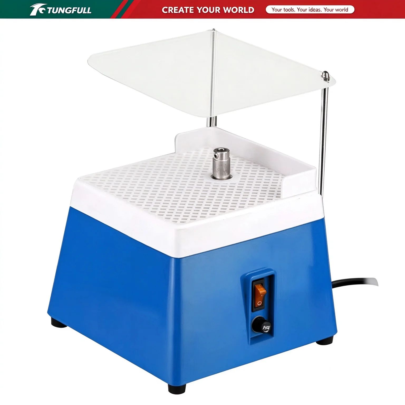 TUNGFULL Mini Electric Glass Grinder Diamond Grinding Polishing Machine with Diamond Bit for Stained Glass Art Tool
