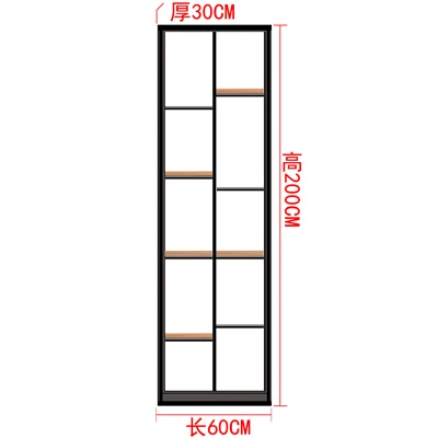 

Wrought iron partition rack modern multi-layer floor entrance bookshelf office restaurant creative screen partition