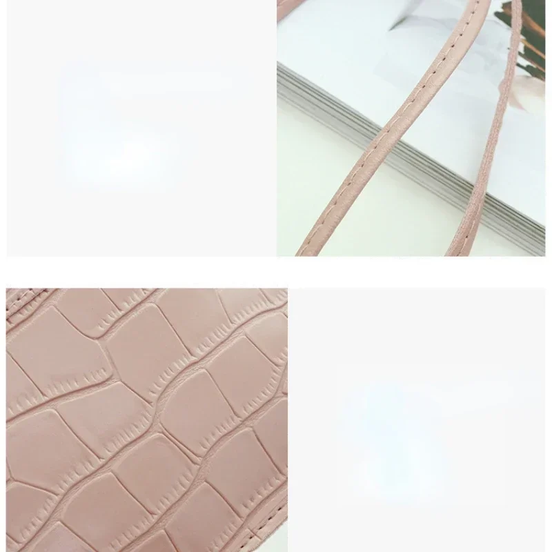 2023 New Shopping Bag Retro Casual Lady Underarm Handbag Stone Pattern Shoulder Bag Female Leather Solid Color Chain Female Bag