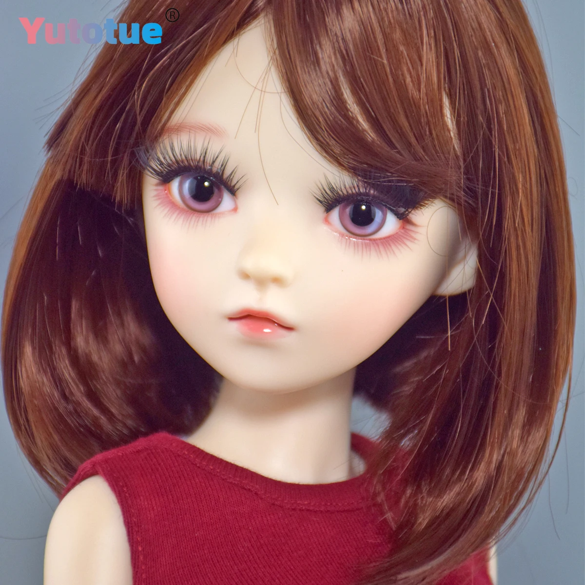 YUTOTUE 60cm Height Girl Doll Toy Removable Clothes Set Brown Wigs Upgrade Makeup Face 1/3 Scale BJD Doll