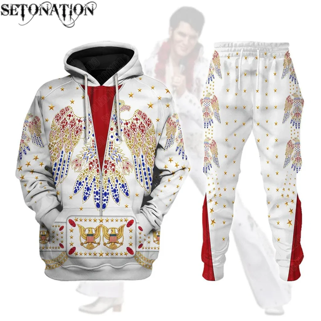 Presley Thunderbird Eagel Rock Dance men/women New fashion cool 3D print fashion hoodies/sweatshirt/pants/Tracksuit dropshipping