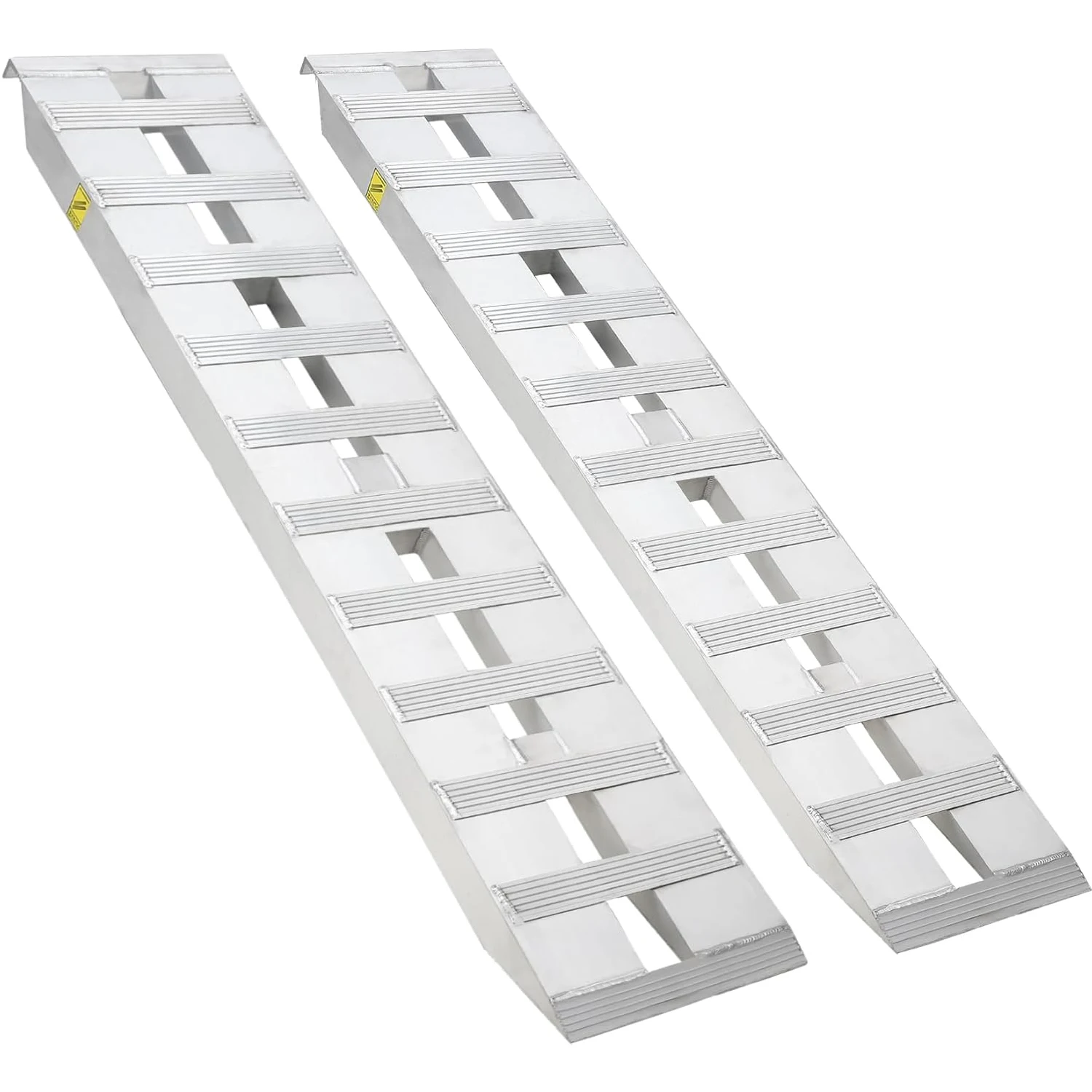 

Прочные алюминиевые погрузочные пандусы для прицепов 60 x 12 дюймов, 2 шт., емкость 6000 фунтов, лестничная ступенька для грузовика, трактора, мотоцикла, квадроцикла