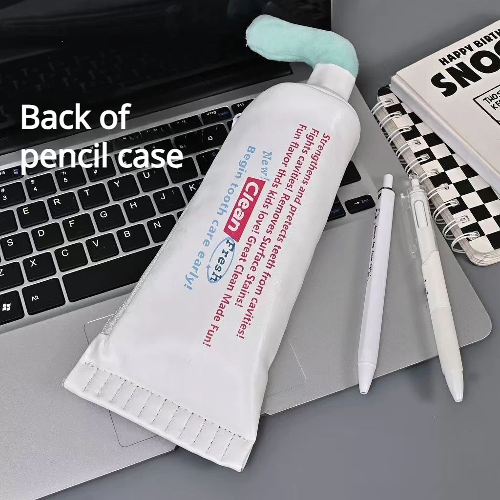 Toothpaste Tube Pencil Case Cute Foldable Stationery Organizer Desk Storage Pen Holder For School Office Supplies