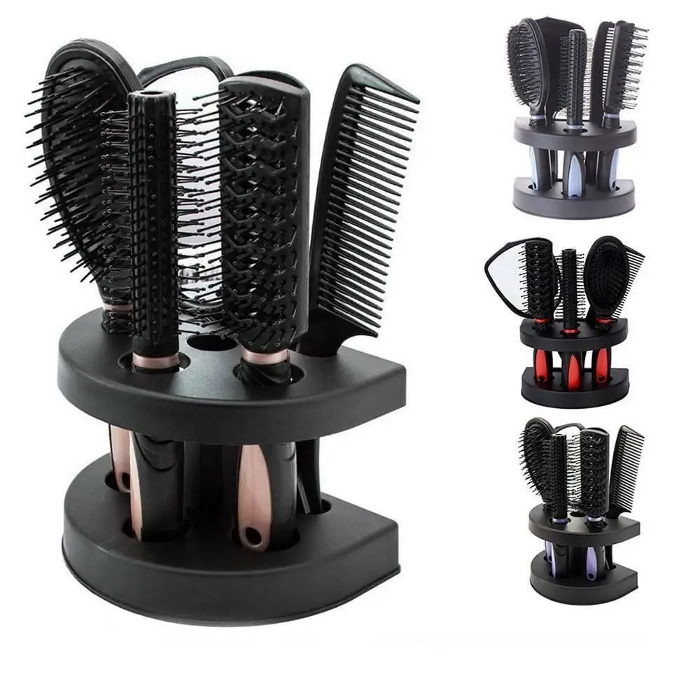 5Pcs Hairbrush Tools For Bath Shower Styling ABS Scalp Massager Hair Comb Set Hair Washing Cleaning Hair Comb Brush