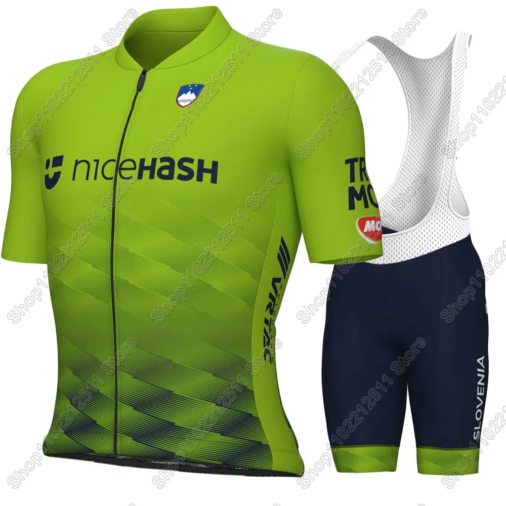 Slovenia National Team Cycling Jersey 2025 Set Summer Bicycle Clothing Road Bike Shirts Suit Bicycle Bib Shorts MTB Ropa Maillot
