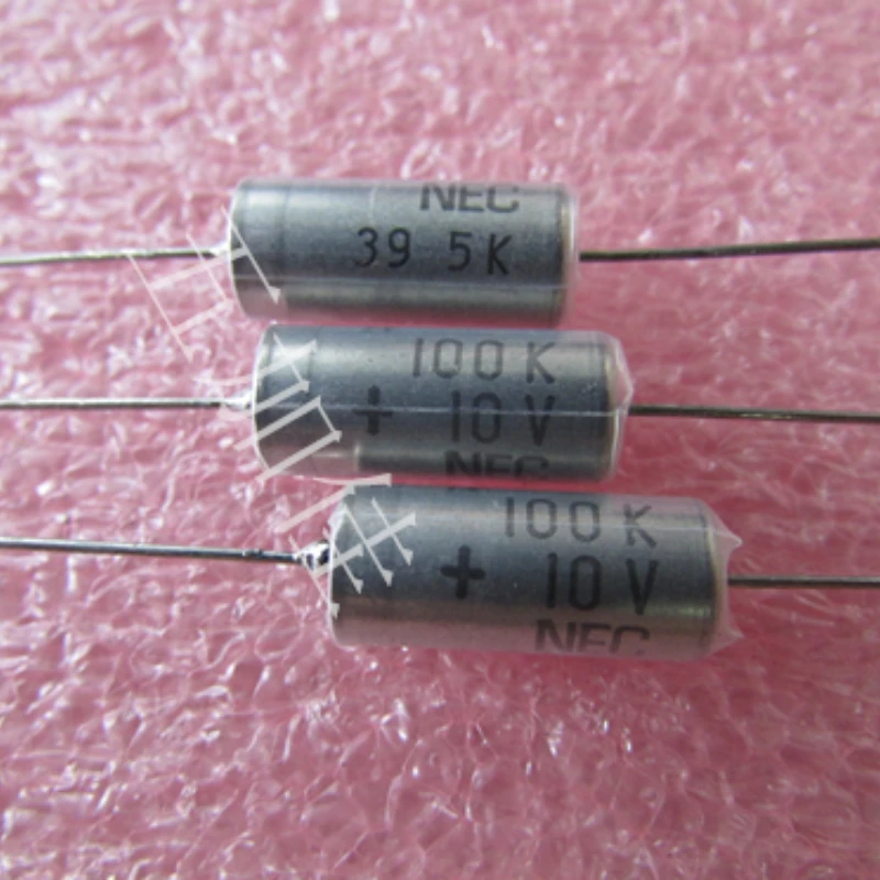 5PCS/CS02H1A101K 10V100uf 10% Japanese axial tantalum capacitor