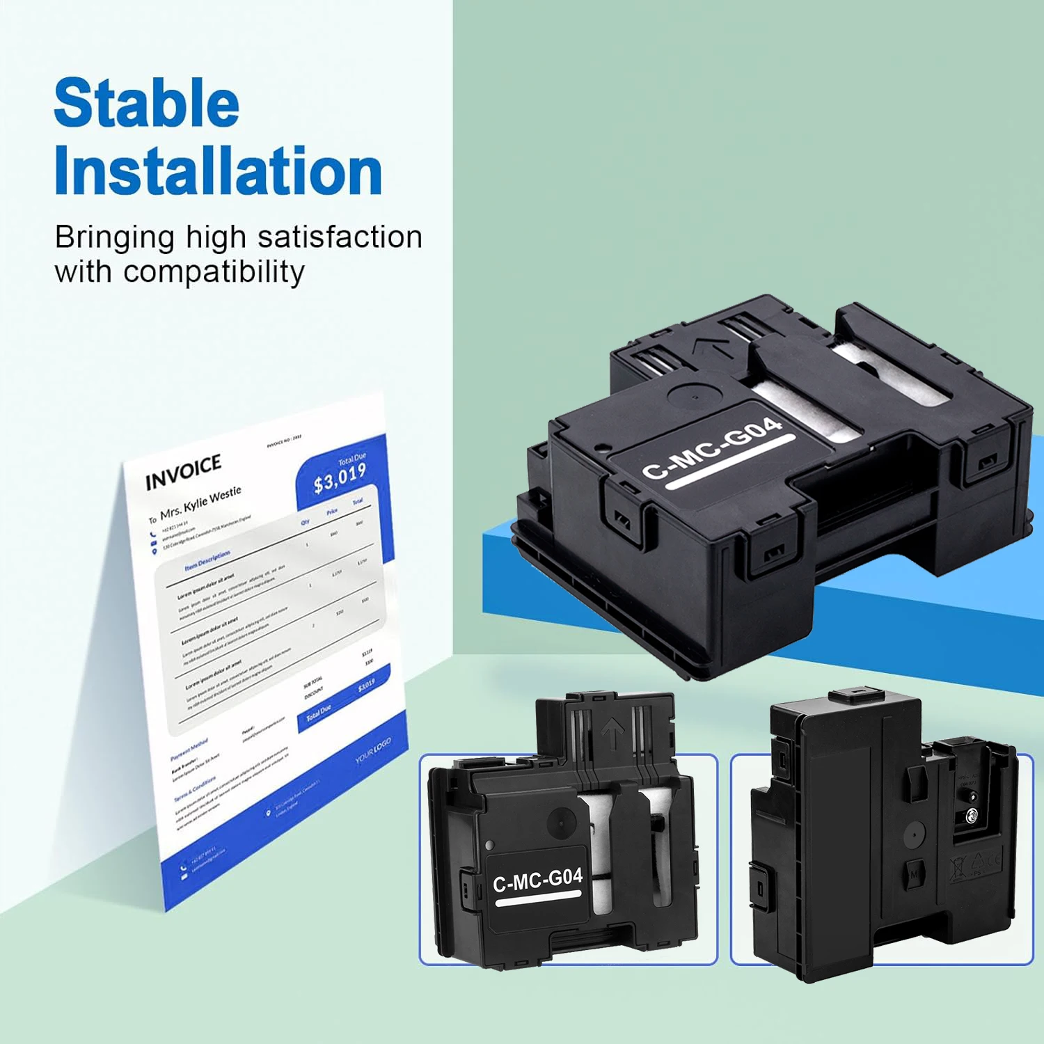 MC-G04 صيانة خرطوشة خزان جمع الحبر النفايات لطابعات Canon PIXMA G1330 G3370 G1430 G2470 G3470 G3471 G3472 G4470 #4