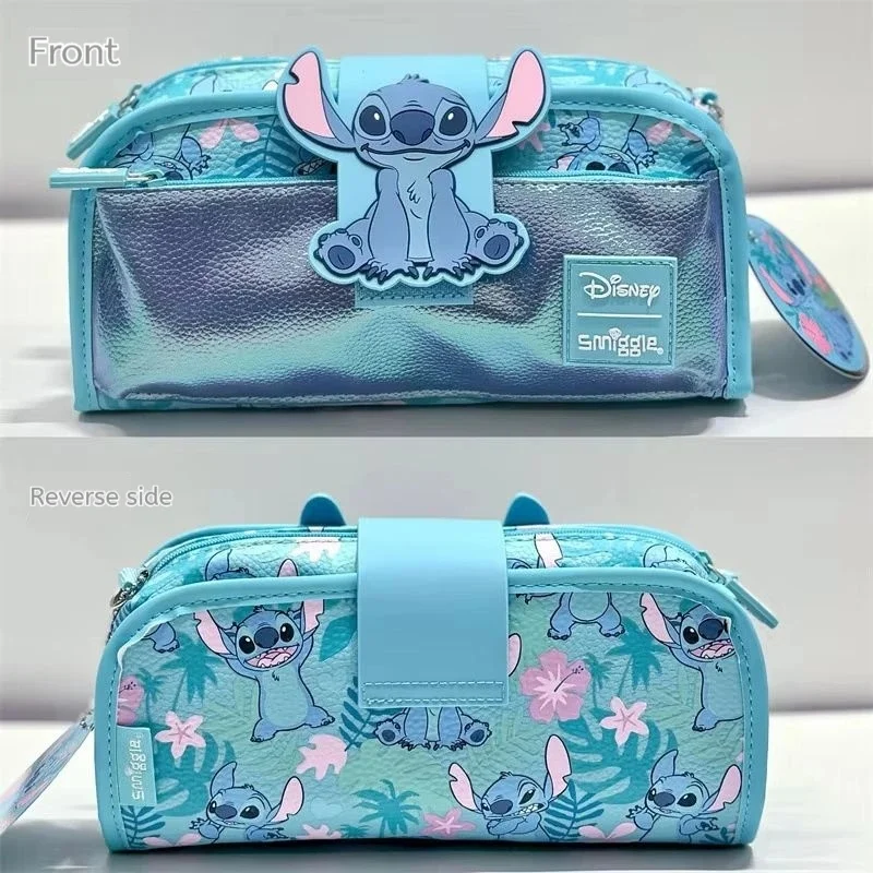 

Smiggle Disney Stitch Children's Backpack Set with High-Capacity School Bag Lunch Bag Water Cup And Pencil Case