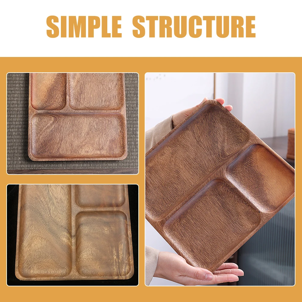 

Walnut Dried Fruit Tray 25x25x2CM Wood Serving Tray Restaurant Hotel Home Snack Divided Cake Shop Decorative Fruit Bread Dessert