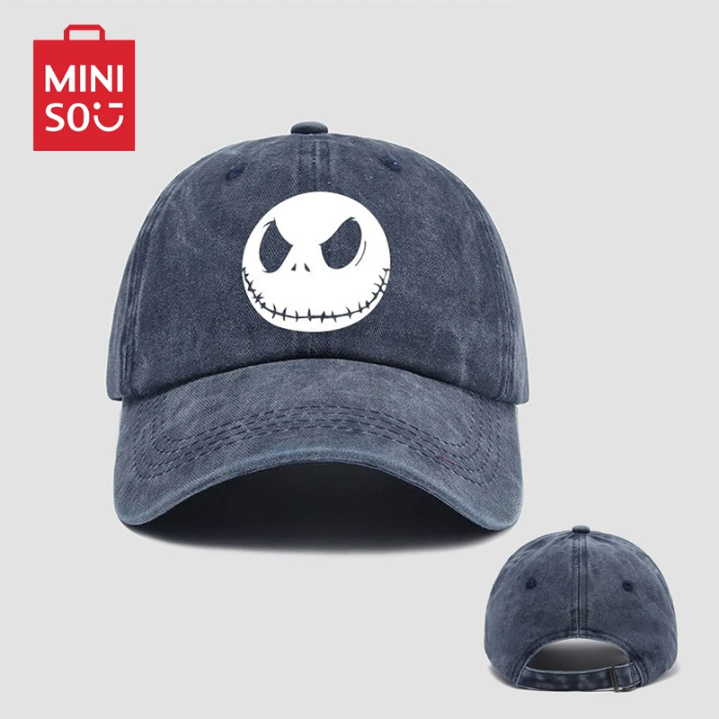 

The Nightmare Before Christmas Casual Hat Miniso Disney Jack Baseball Caps Breathable Sun Hat Adjustable Peaked Cap Unisex Gifts