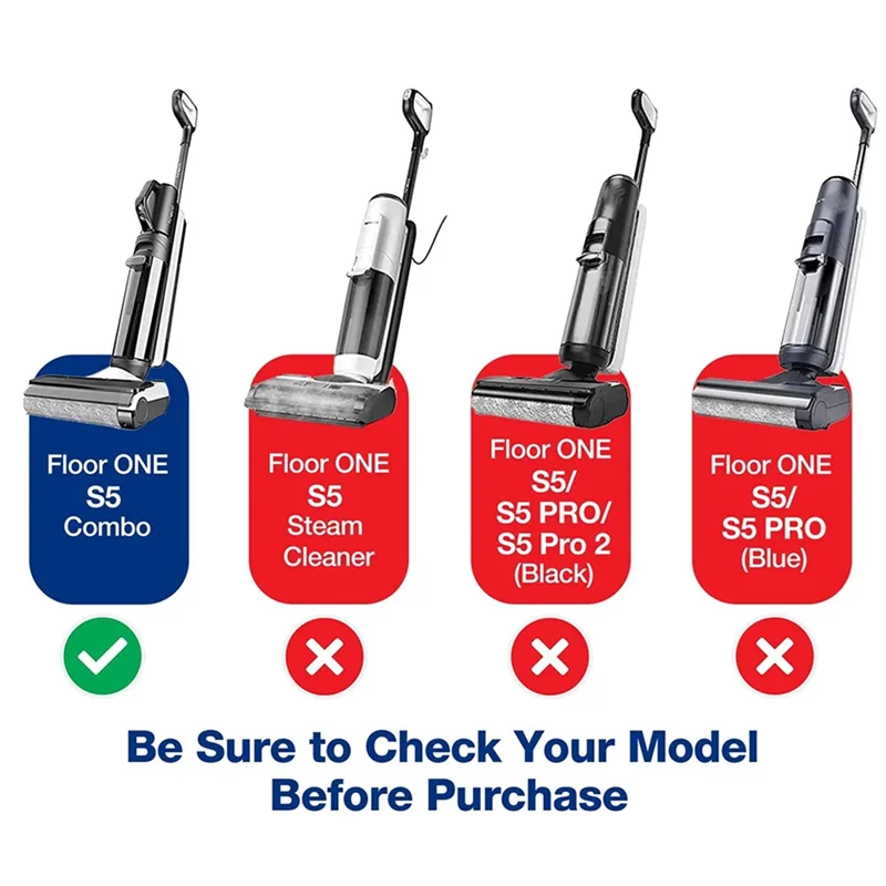 فرشاة دوارة لأجهزة الطبخ لملحقات Tineco S5 Combo Floor One S5 Combo قطع غيار استبدال مرشحات الأسطوانة للفرشاة