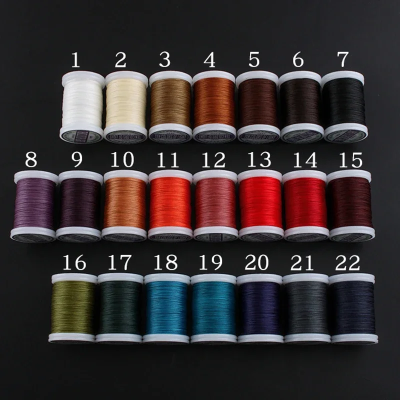 0.4/0.5/0.6MM DIY Accessories Leather Craft Sewing Thread Round Waxed Thread Polyester Cord Wax Coated Strings Drop Shipping