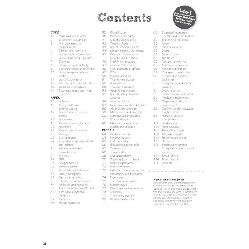 بيرسون مراجعة Edexcel GCSE مصنف مراجعة مؤسسة الأحياء لعام 2025 و2026 التقييمات واللامتحانات 9781292131757