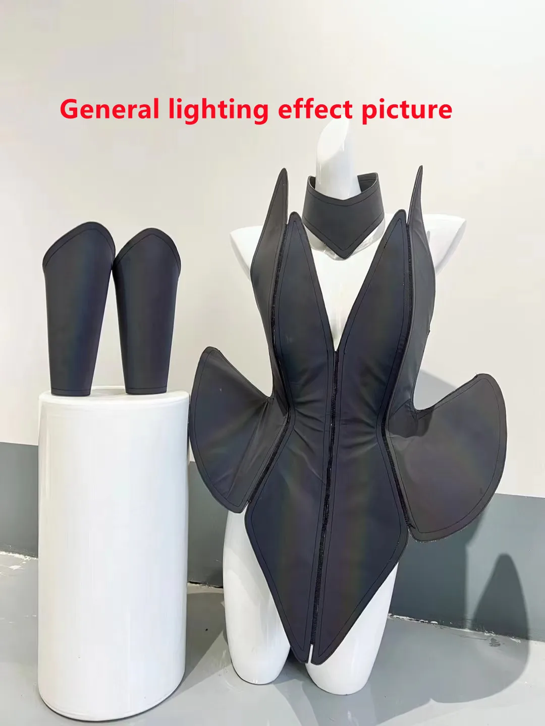 Future Technology Cosplay Costume Reflective Laser Irregular Mini Dress Space Dance Performance Clothes Bar Drag Queen Costume