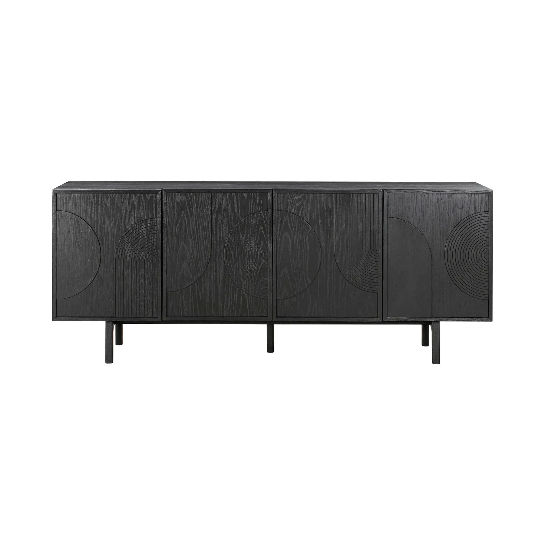 Sideboard 3 Door Self Storage Console Furniture Foldable