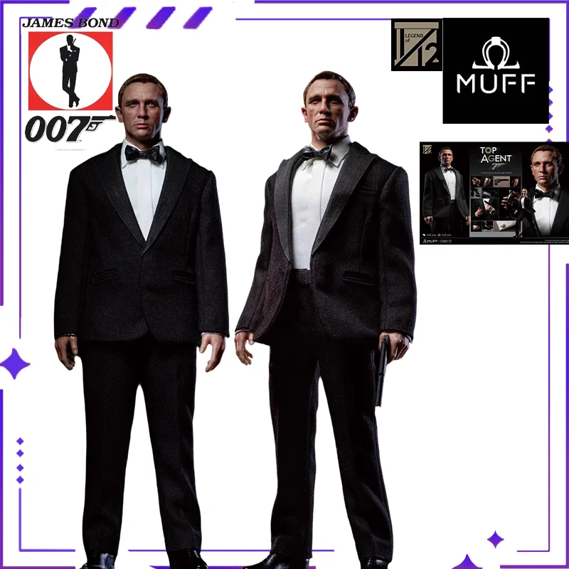 MUFF TOYS Original Authentic 007/Bond Agent/James Bond 6-inch 1/12