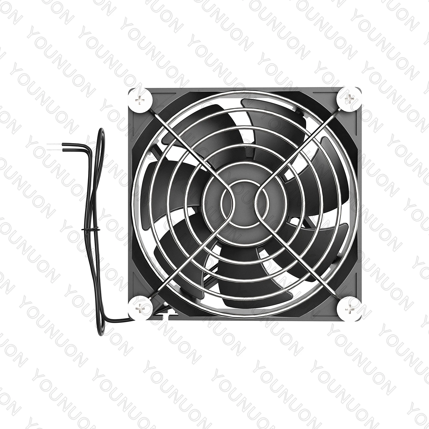 YOUNUON Dual Ball  92mm 9225 EC Brushless Fan AC 110V 115V 120V 220V 240V Axial Fan 92mm x 92mm x 25mm Comes with Srews/Grill