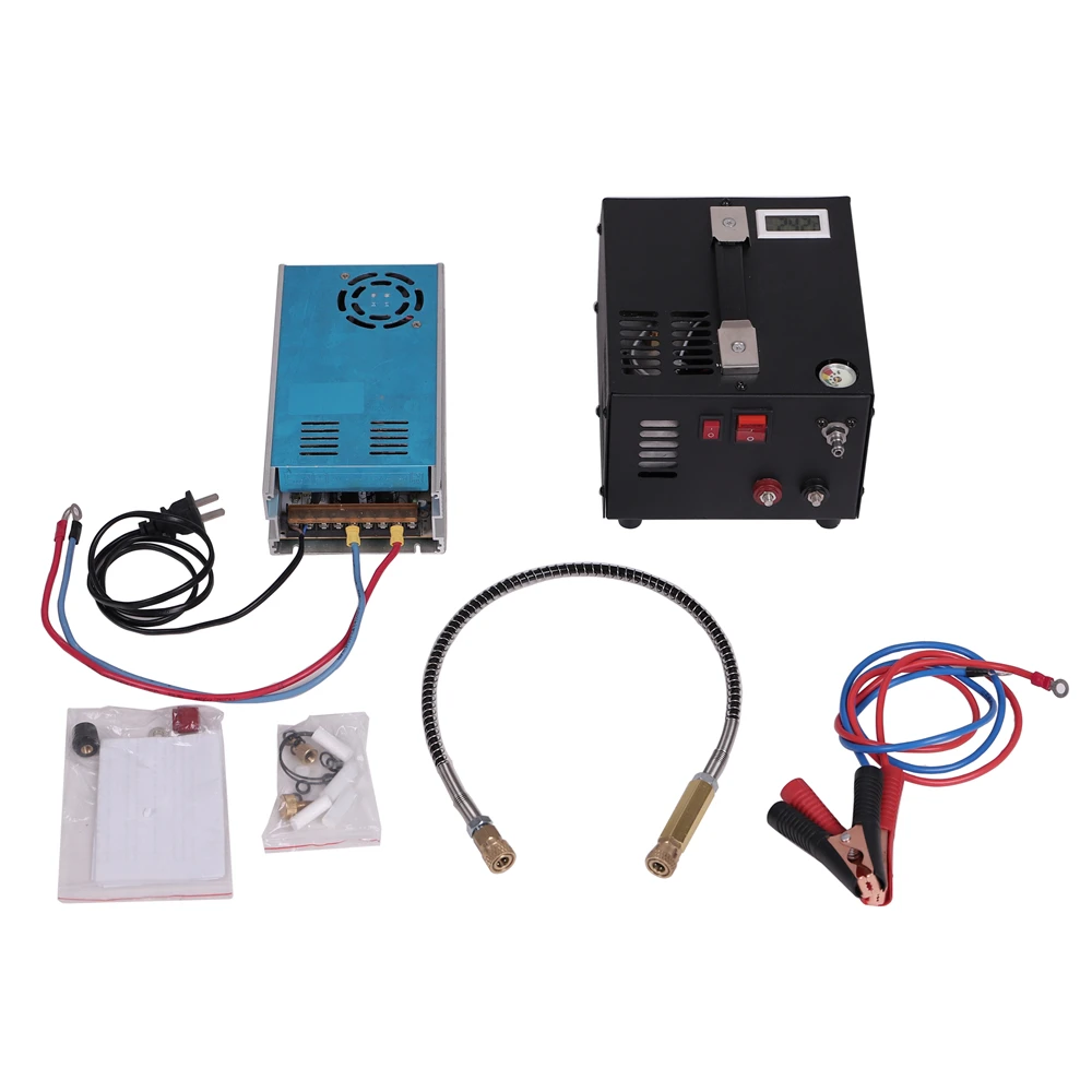 Simple Model 12V Portable 4500 PSI Air Compressor High Pressure PCP Pump With Converter and Filter view 2